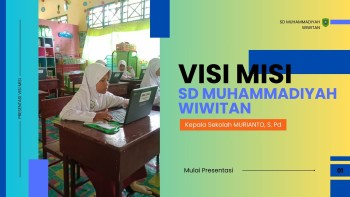 Poster Visi Dan Misi SD Muhammadiyah Wiwitan